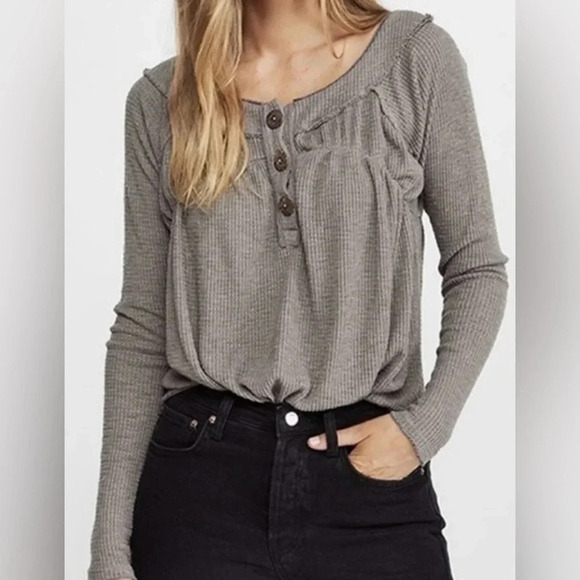 Free People Tops - Free People | We The Free | Waffle Knit Thermal Henley